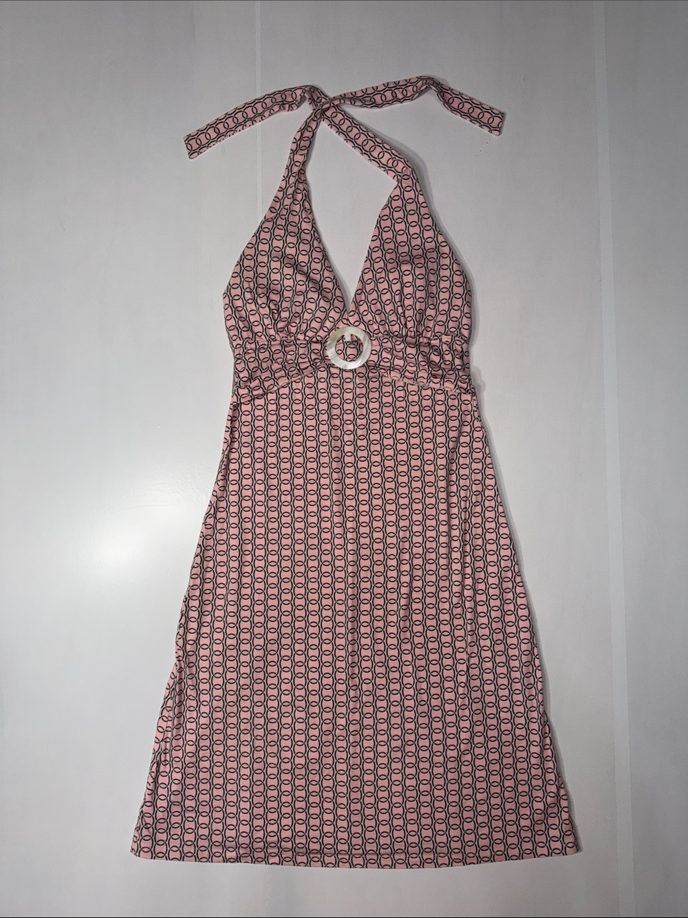Tommy Bahamas Light Pink & Gray Dress, size L - Picture 1 of 4